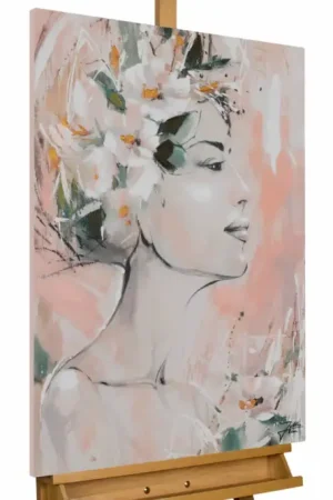 Actieprijs Handgeschilderd schilderij 'Feast of Flowers' 60x90cm | incl. certificaat van echtheid