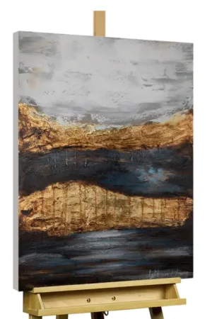 Handgeschilderd schilderij 'Magical Landscape' 60x90cm | incl. certificaat van echtheid Gecertificeerd