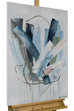 Actieprijs Handgeschilderd schilderij 'Crystal World' 60x90cm | incl. certificaat van echtheid