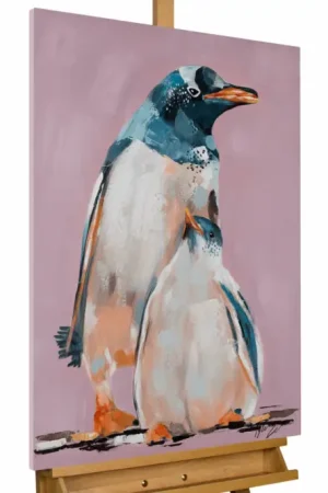 Beperkte Voorraad Handgeschilderd schilderij 'Arctic Native' 60x90cm | incl. certificaat van echtheid
