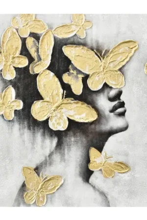 Shop Nu Handgeschilderd schilderij 'Delicate Wings' 60x60cm | incl. certificaat van echtheid