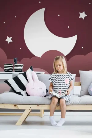 Koop Online Zelfklevend behang 'Moon Dream - Second Variant'