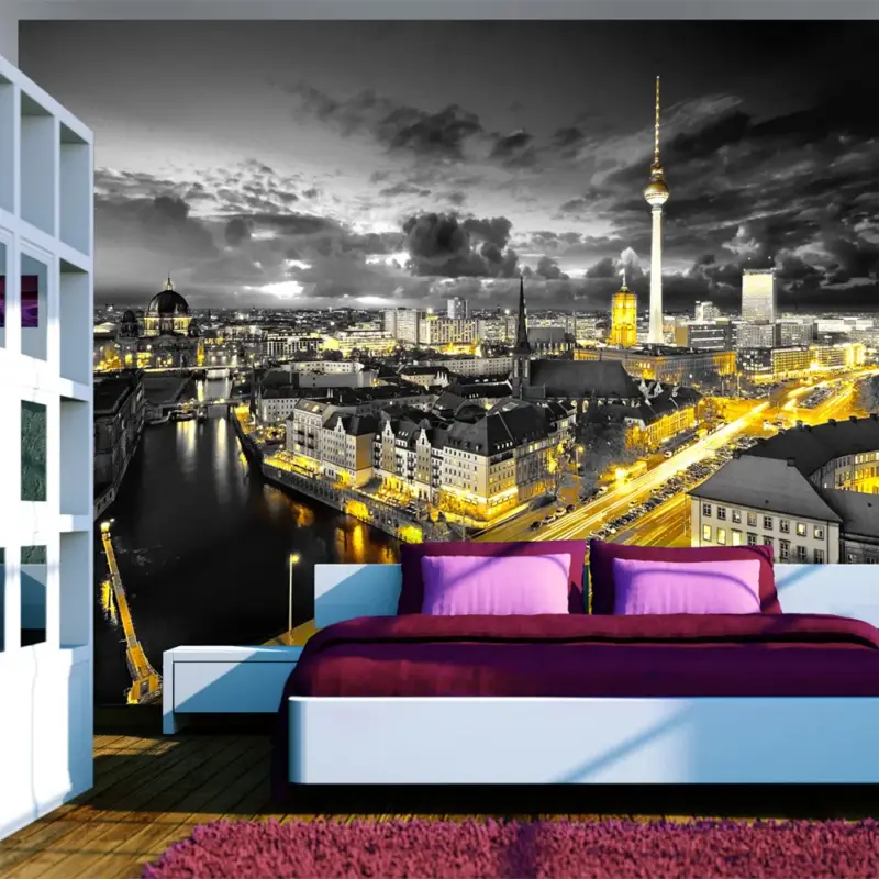 Laatste Versie Behang 'Berlin at Night'