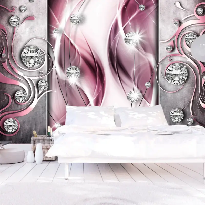 Laatste Kans Behang 'Pink and Diamonds'