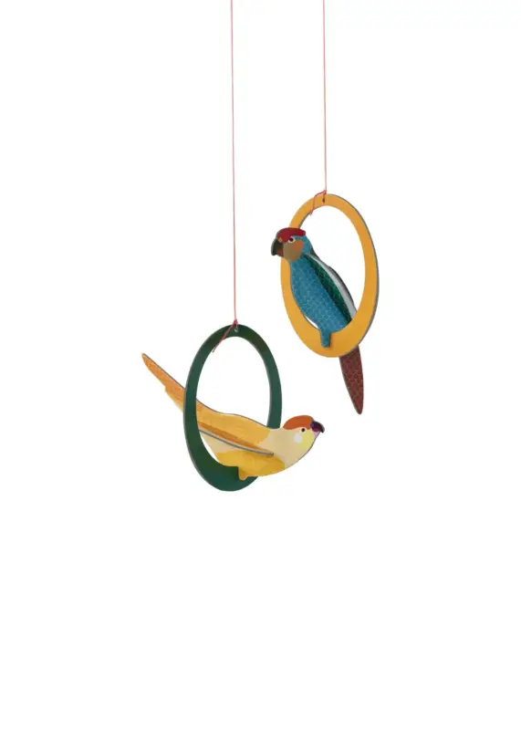 Exclusieve Aanbieding Hangende Decoratie 'Hanging Parrot Duo'