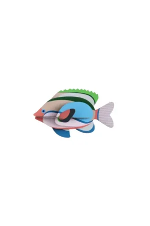 3D Wandobject gemaakt van karton 'Tropical Fish Decor' Nieuw