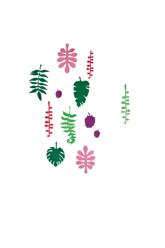 Meest Verkocht 3D Wandobject gemaakt van karton 'Tropical Leaf Wall Art'