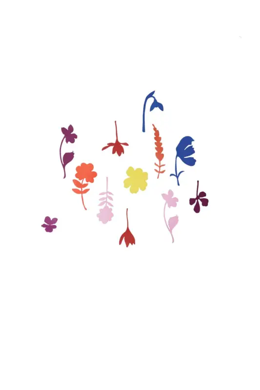 3D Wandobject gemaakt van karton 'Flower Field Wall Art' Hoge Kwaliteit