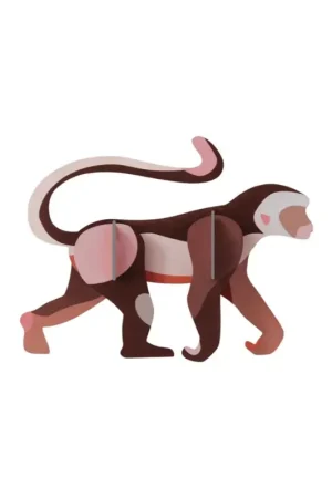 3D Wandobject gemaakt van karton 'Jungle Primate' Lage Kosten