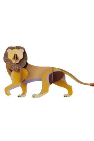 3D Wandobject gemaakt van karton 'Majestic Lion Art' Dagaanbieding