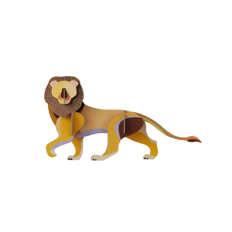 3D Wandobject gemaakt van karton 'Majestic Lion Art' Dagaanbieding