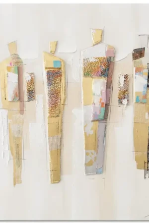 Handgeschilderd schilderij 'Golden Motion' | incl. certificaat van echtheid Goedkoop