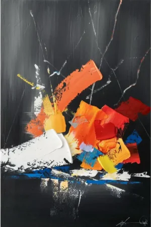 Laatste Versie Handgeschilderd schilderij 'Shadow Burst' | incl. certificaat van echtheid