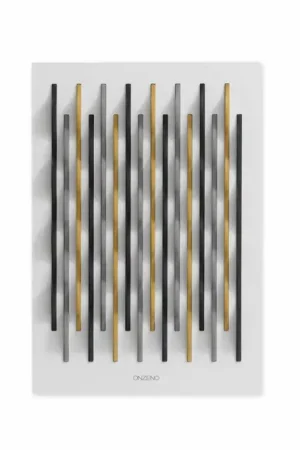 Finale Uitverkoop Houten schilderij 'The Combination' 45x65x1,5cm
