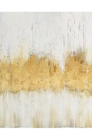 Handgeschilderd schilderij 'Golden Sleep' 90x60cm | incl. certificaat van echtheid Flitsaanbieding
