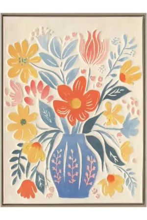 Hete Deal Handgeschilderd schilderij 'A Bouquet's Overture' 60x80cm | incl. certificaat van echtheid
