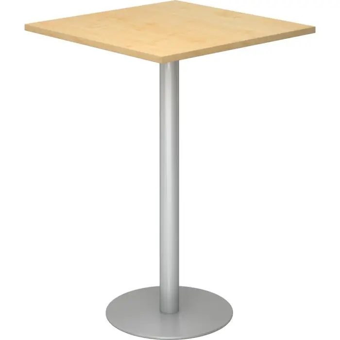Weekendaanbieding BISTRO H88Q S | Statafel | 80x80 | zilver - Systeem conferentietafel