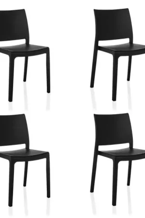Bestseller T37 V 4 4 stuks per pakket - Oudoor stoel Zwart