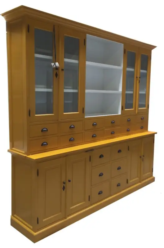 Lage Kosten Apothekerskast geel Baarn 250cm