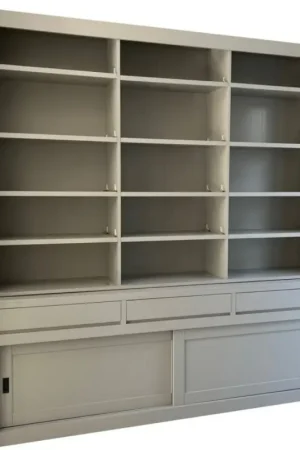 Boekenkast Design XXXL zijdegrijs 260 x 260cm Nu Kopen