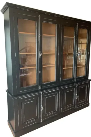 Finale Uitverkoop Buffetkast Alkmaar zwart – bruin 225 x 230cm espagnoletsluiting
