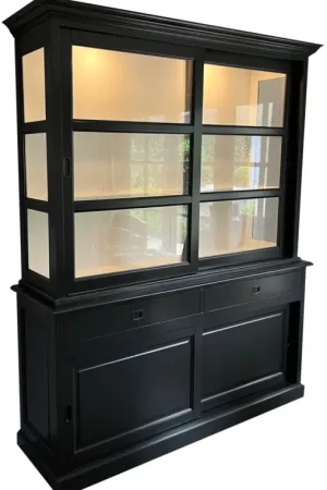 Bestseller Buffetkast antraciet Putten 180 x 220cm led verlichting