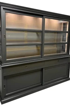 Betaalbaar Buffetkast antraciet Putten 240 x 220cm led verlichting