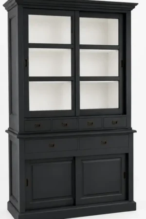 Buffetkast antraciet - wit Blaricum 120cm Premium