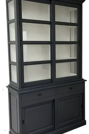 Buffetkast antraciet - wit Nijkerk 140 x 240cm Speciale Aanbieding