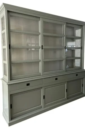 Beste Prijs Buffetkast Engels groen - grijs Beverwijk 260 x 240cm