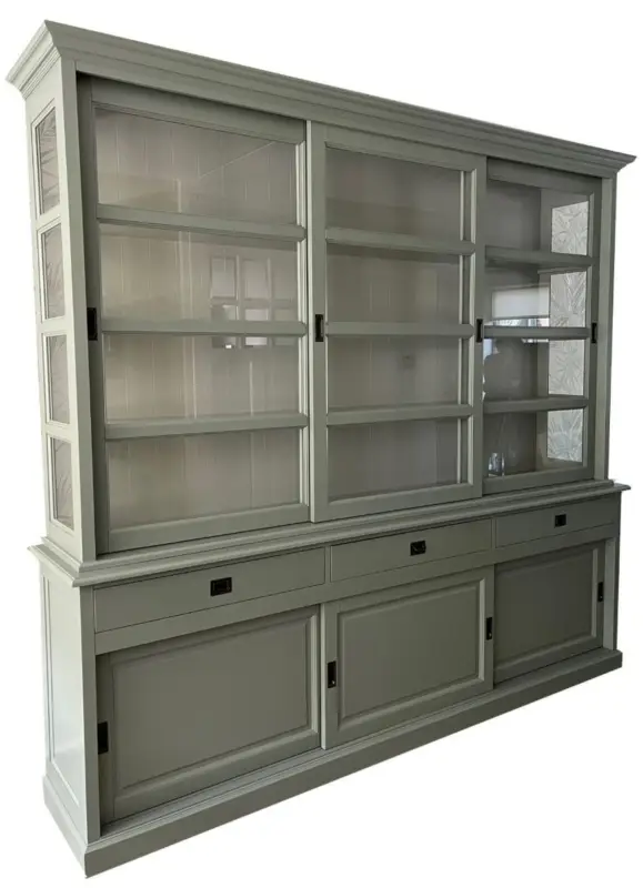 Beste Prijs Buffetkast Engels groen - grijs Beverwijk 260 x 240cm