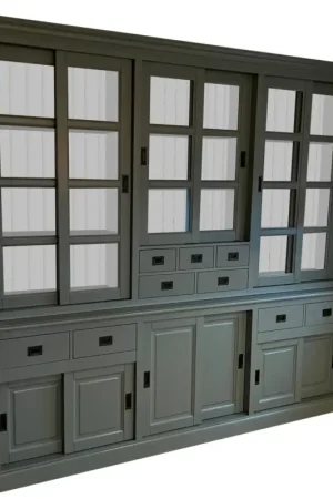 Betrouwbaar Buffetkast Engels groen Haarlem 250 x 235cm soft close