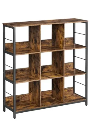 Nancy's Saltash Boekenkast - Dressoir Industriële opbergkast met vakken - 100 x 30 x 103,1 cm Beperkte Voorraad