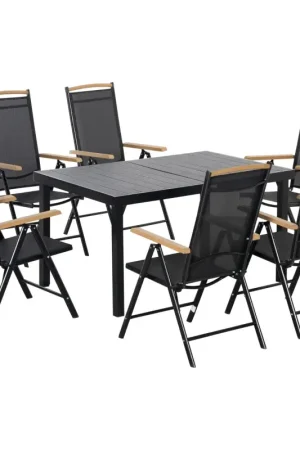 Direct Verzonden Nancy's Turnon Tuinset - 6-persoons Tuinset - Zwart