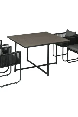 Uitverkoop Nancy's Tomar Tuinset - 4-persoons Tuinset - Grijs