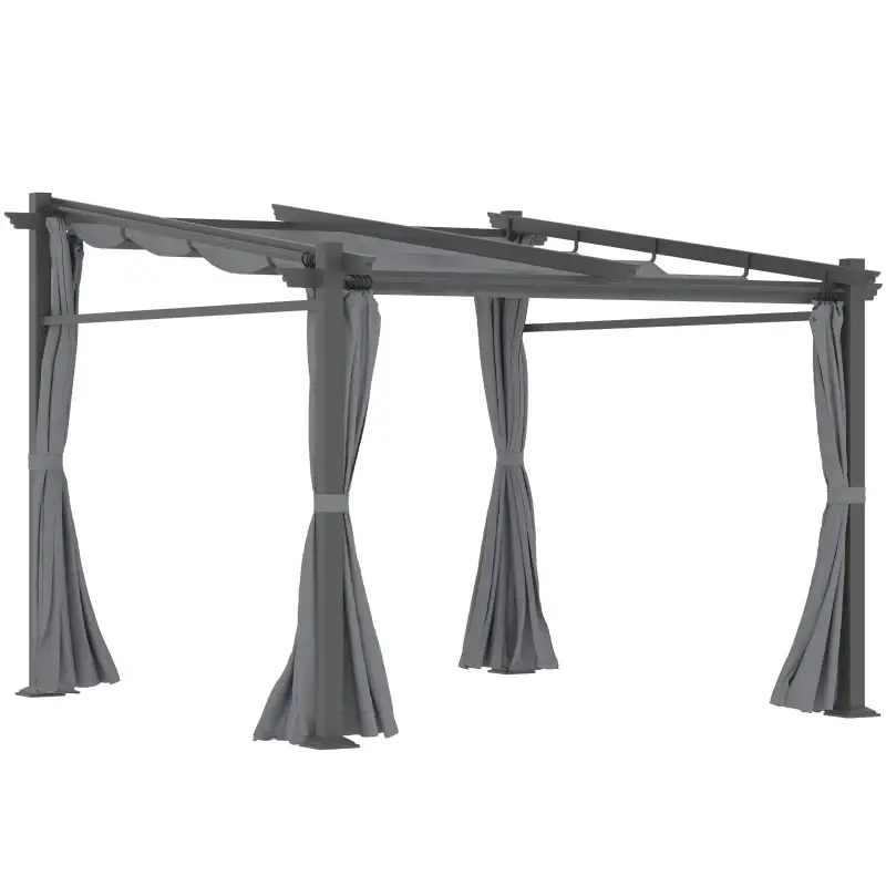 Nancy's Brighouse Pergola - Paviljoen - Terrasoverkapping - Grijs - ± 300 x 300 cm Veilige Betaling