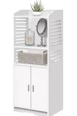 Gecertificeerd EASTWALL Badkamerkast - Badkamermeubel - Wit - 100 x 40 x 30 cm