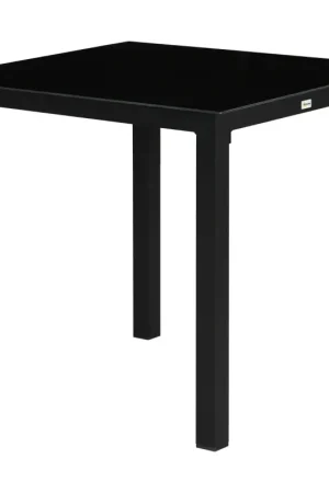 Nancy's Bustelo Tuintafel - Terrastafel - Tafel voor buiten - Buitentafel - Zwart - ± 80 x 80 x 75 cm Favoriet