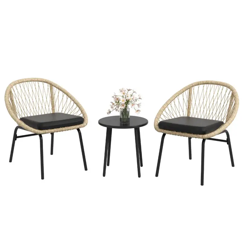 Fabrieksprijs Nancy's Madail Tuinset - Bistroset - Zitgroep - Loungeset - 3-Delige Tuin Set - Rotan