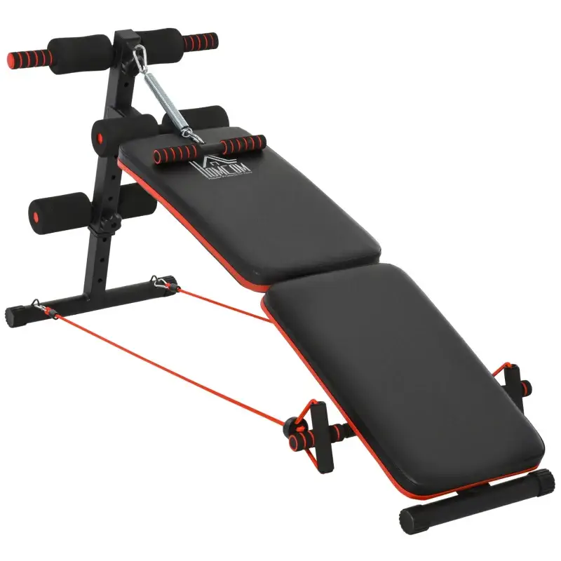 Rechtstreeks Van De Fabrikant Nancy's Bagnara Trainingsbank - Halterbank - Fitnessbank - Multifunctioneel - Opvouwbaar - Rood / Zwart