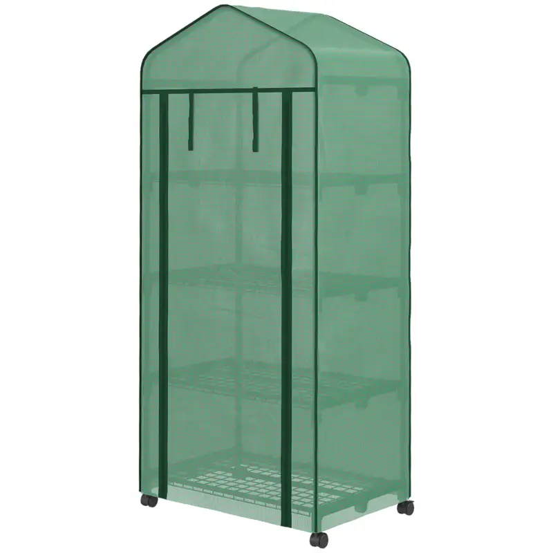 Beste Prijs Nancy's Paredes Foliekas - Broeikas - Minikas - Plantenkas - Plantenrek - Groen - ± 70 x 50 x 165 cm