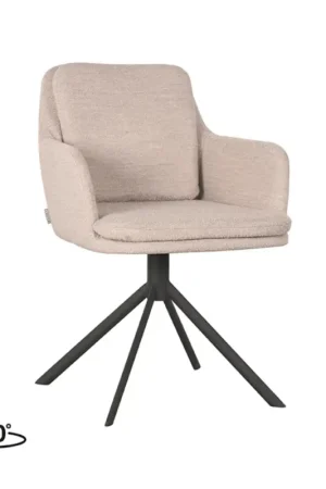Gereduceerde Prijs LABEL51 Eetkamerstoel Joy - Naturel - Boucle