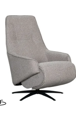 Label51 Elektrische Fauteuil Odense - Mushroom Royal Boucle | Zwart Metaal - 68x87x110 cm Hete Deal