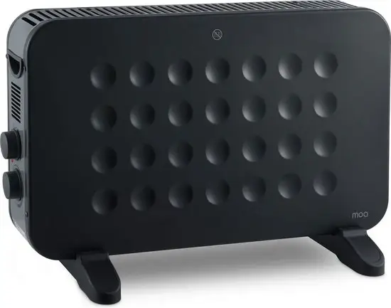 MOA Convector Kachel - Portable Heater - Elektrische heater - Zwart Must-Have