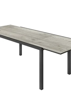Nancy's Gangi Tuintafel - Eettafel voor Buiten - Terrastafel - Uitschuifbaar - Grijs Snelle Levering