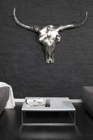 Matador Longhorn Skull Zilver 70cm - 19009 Op = Op